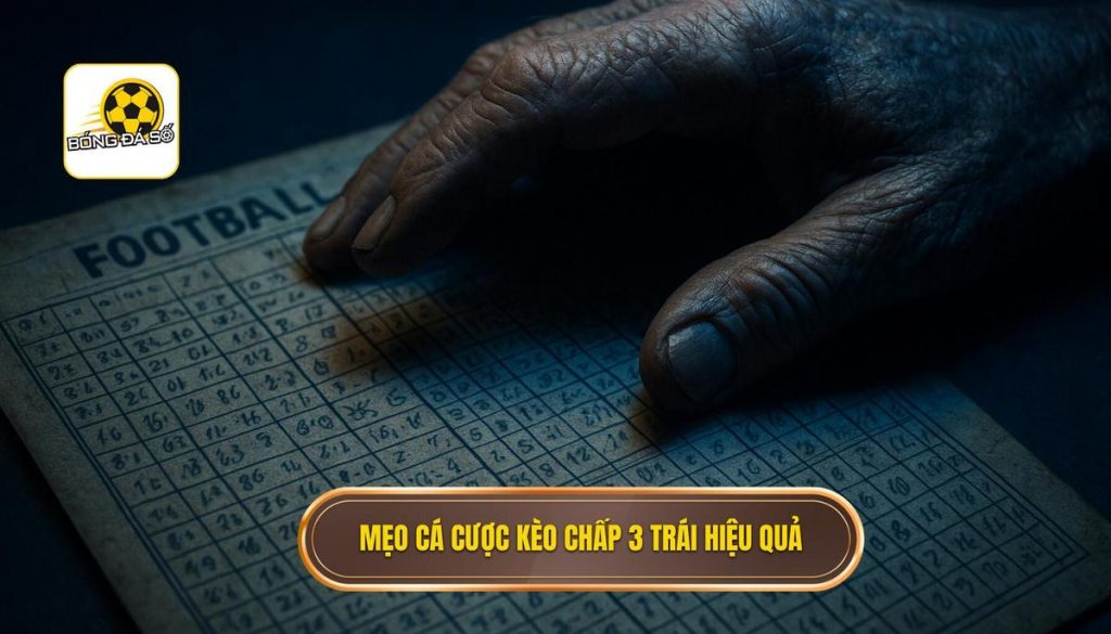 Mẹo cá cược kèo chấp 3 trái hiệu quả
