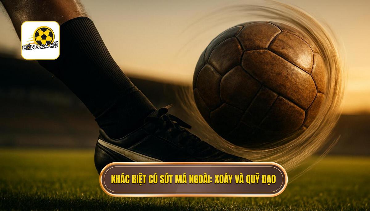 Sự khác biệt của cú sút má ngoài_ Cơ chế xoáy và quỹ đạo