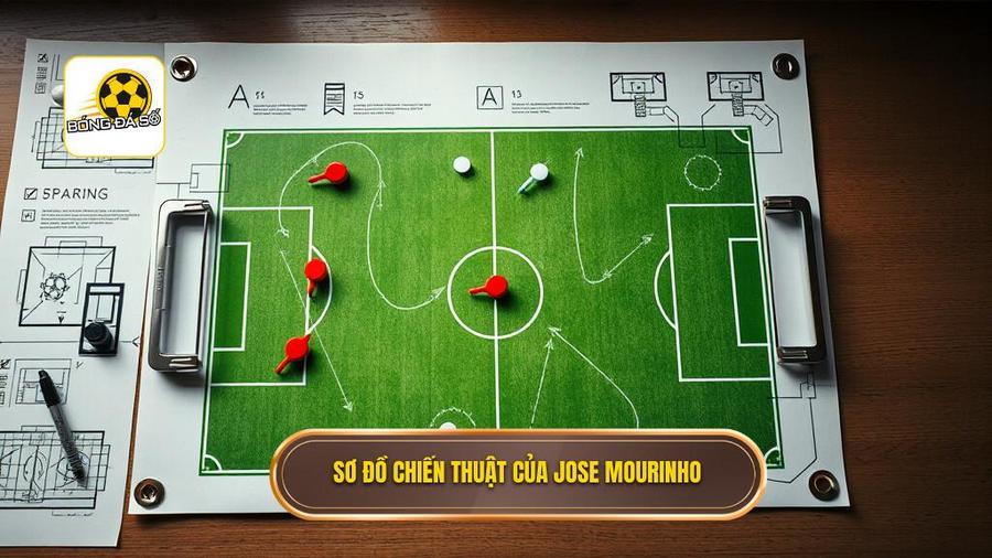 Các sơ đồ chiến thuật Jose Mourinho thường xuyên sử dụng