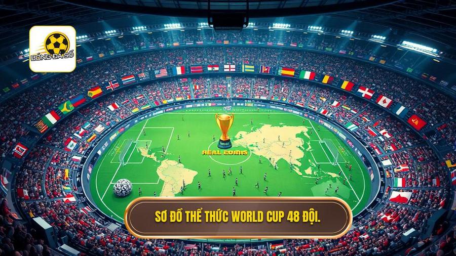 Sơ đồ thể thức World Cup 48 đội.